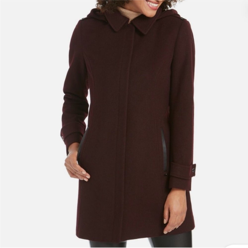Michael Kors Rich Burgundy Trench Coat